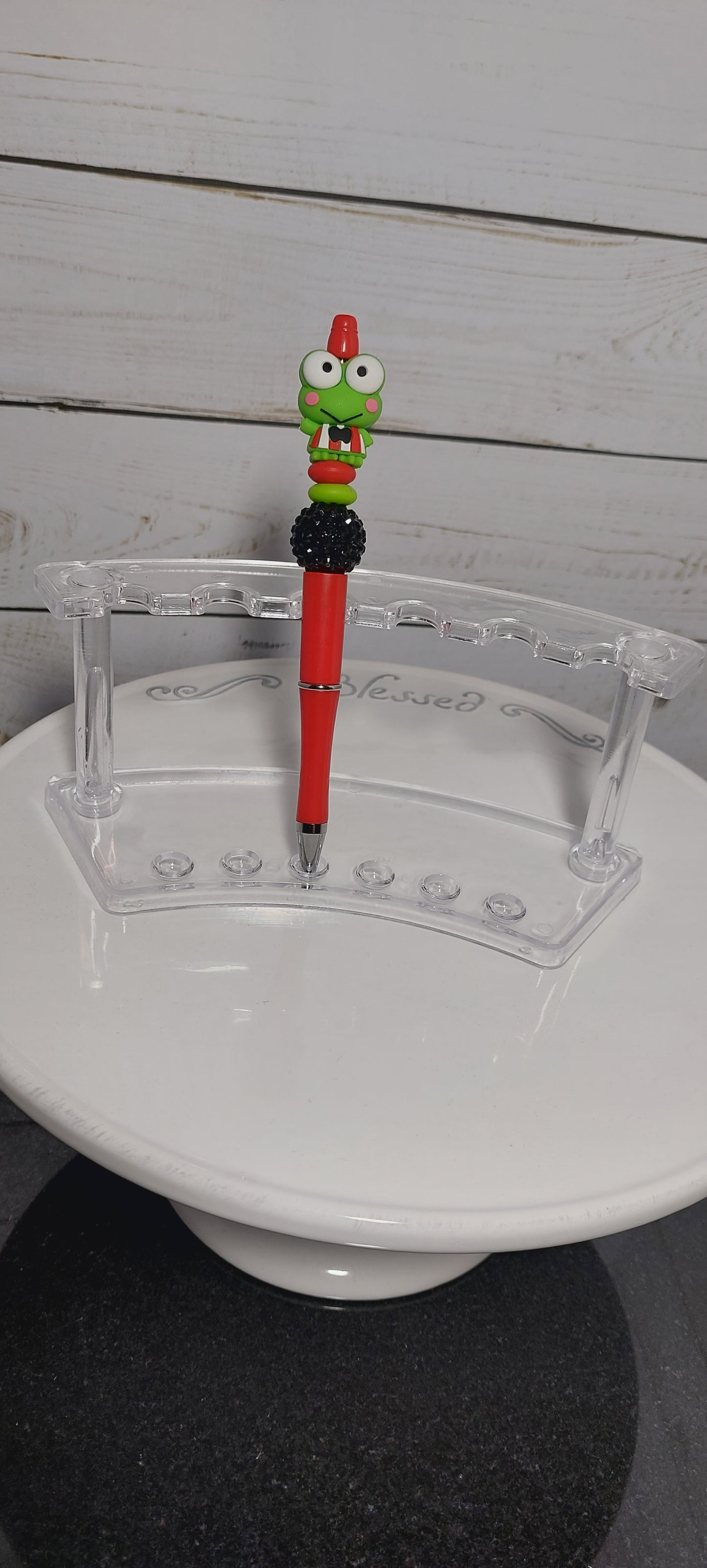 Character Frog Beaded Pen