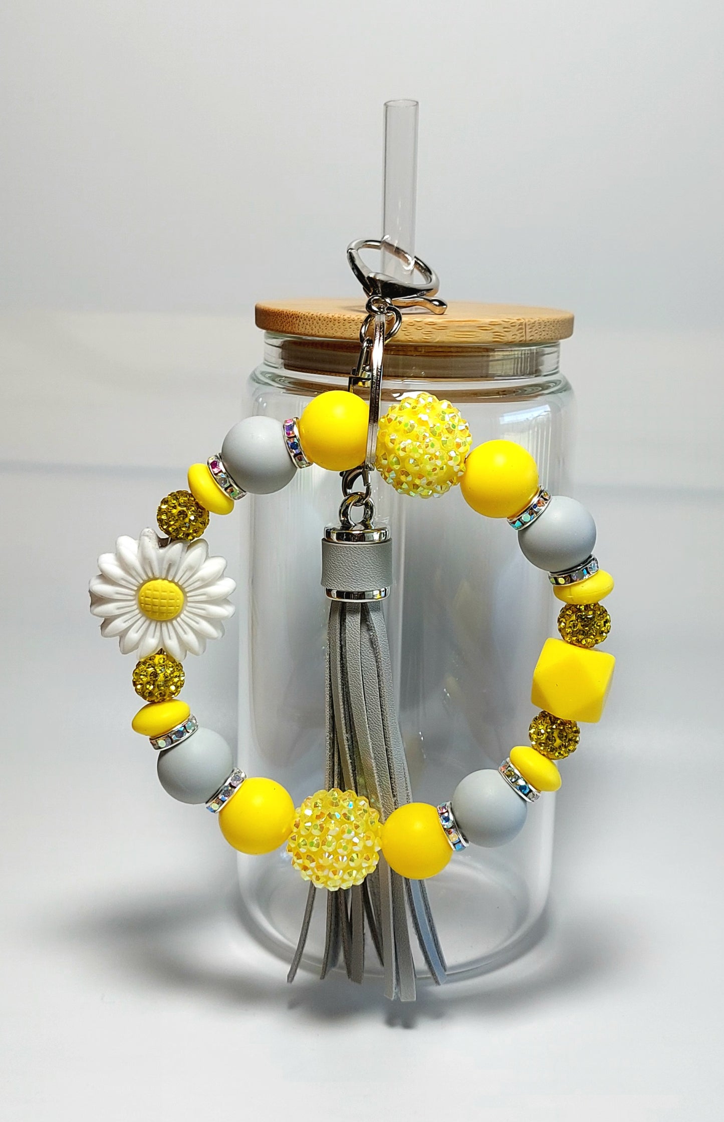 Daisy Wristlet Keychain