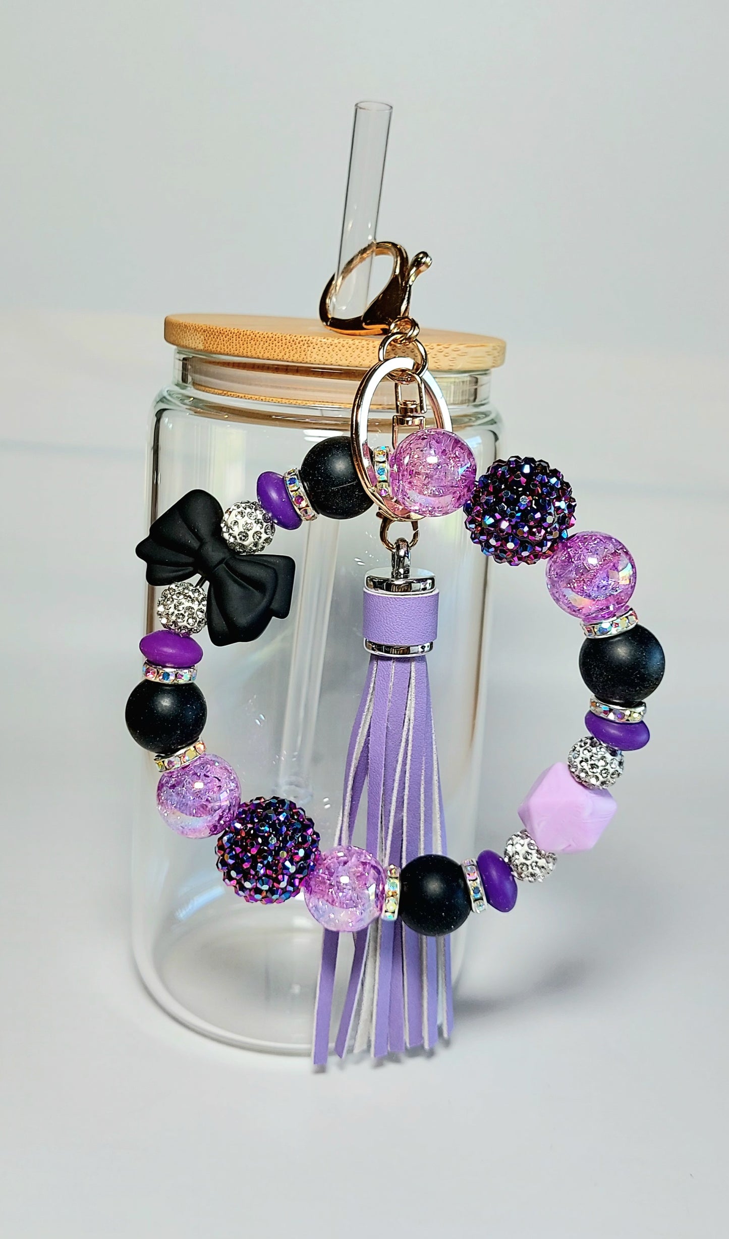 Purple Crush Wristlet Keychain