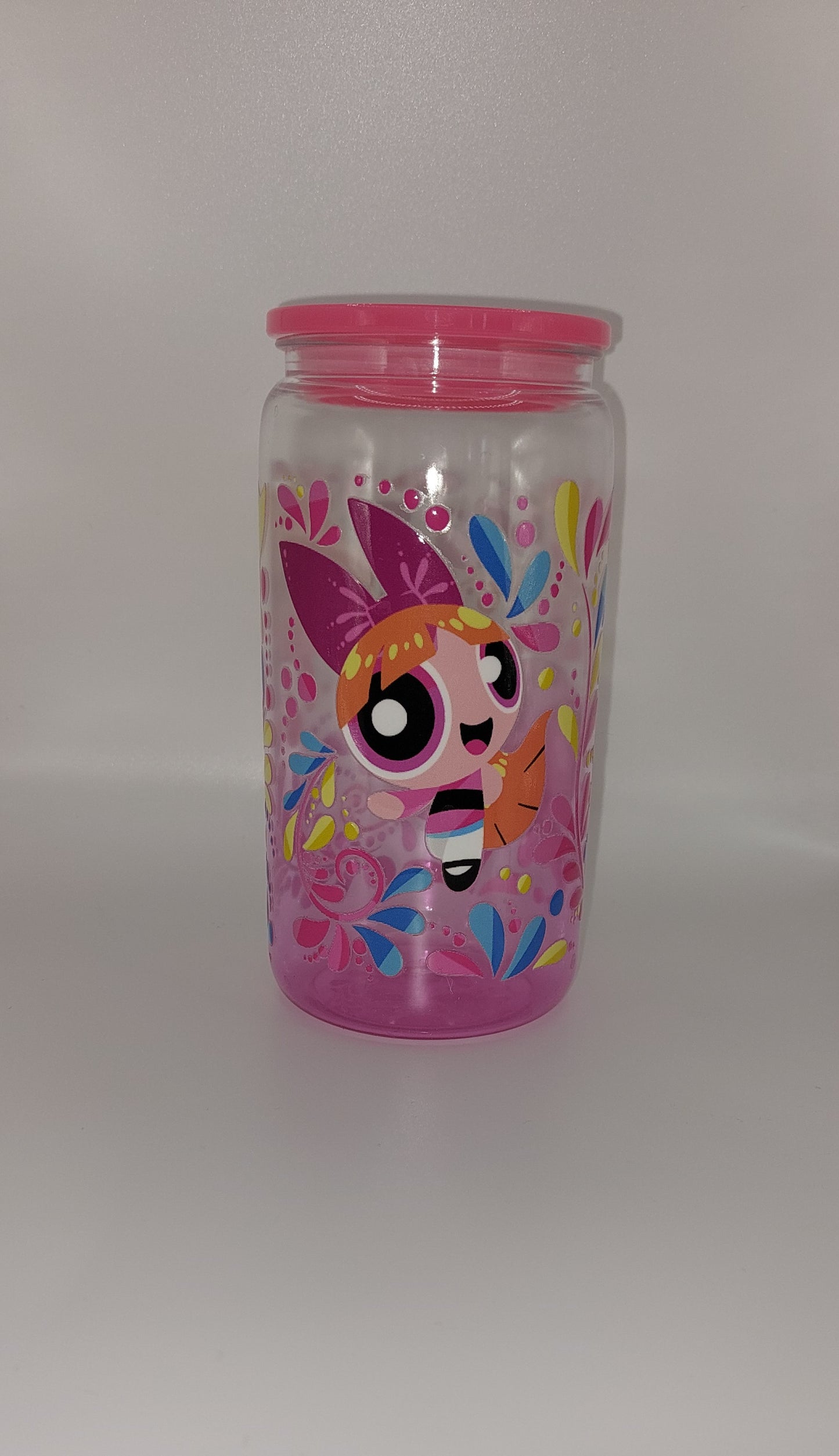 16oz Plastic Powerpuff Girl Blossom Character Cup